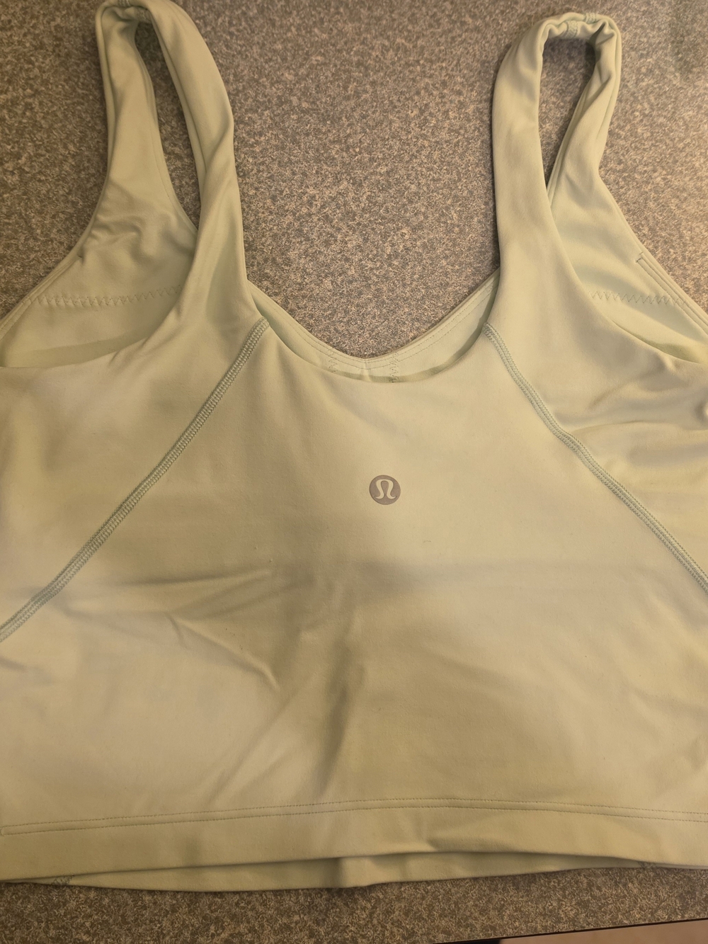 lululemon athletica Sage Green Padded Sports Bra (Size 6)